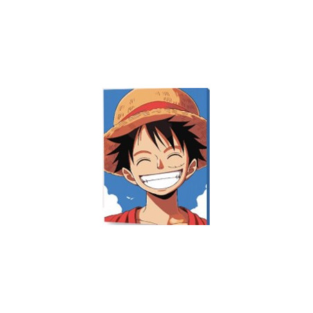 KIT PAINT BY NUMBERS CON BASTIDOR PIRATA INQUEBRANTABLE - ONE PIECE 30X40